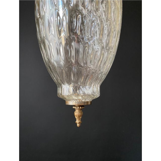 Brown Antique Glass Chandelier, 1960s For Sale - Image 8 of 10