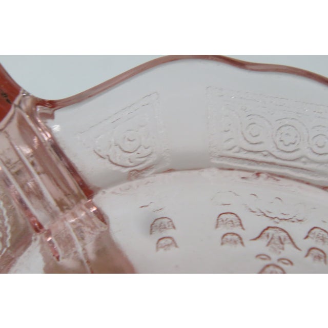 Vintage Anchor Hocking Princess Pink Open Creamer Dish Depression Glass For Sale - Image 9 of 15