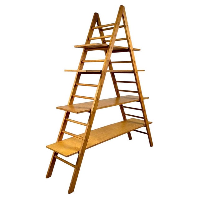 Italian Postmodern Modular Wooden Bookcase by Giovannetti, 1980s For Sale - Image 12 of 12
