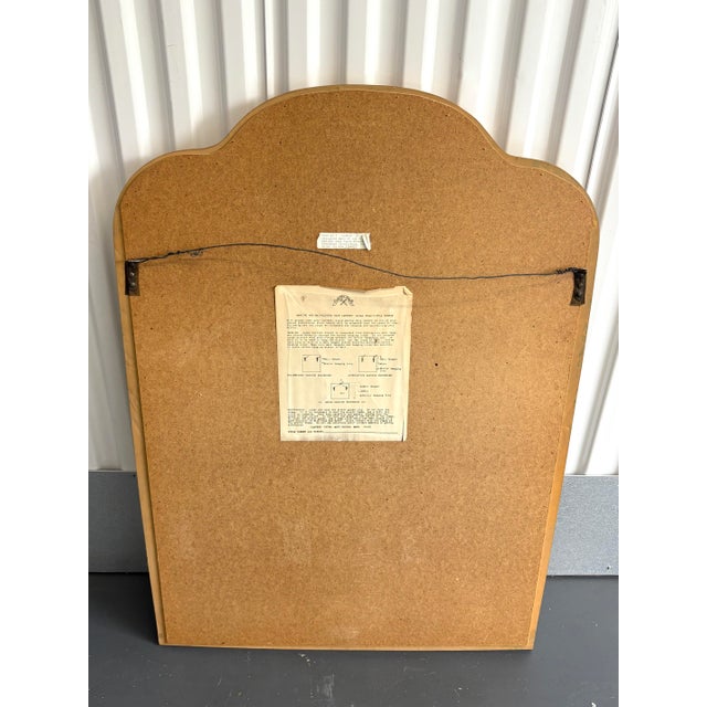 Glass Vintage Carvers Guild Antique Gold Arched Mirror For Sale - Image 7 of 8