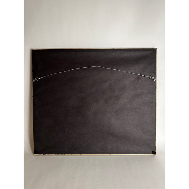Abstract Late 20th Century Graphite Abstract Geometric Drawing Signed Achillo Sulla, Framed For Sale - Image 3 of 8
