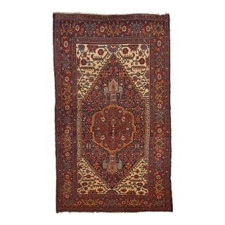 1880s Handmade Antique Persian Bidjar Rug For Sale