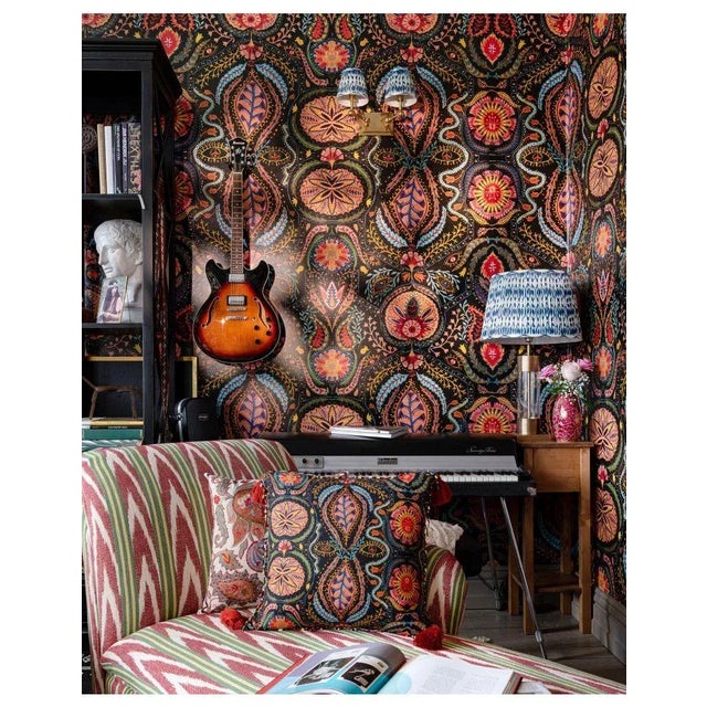 Folk Art Mind the Gap Soul Sacrifice Wallpaper For Sale - Image 3 of 4