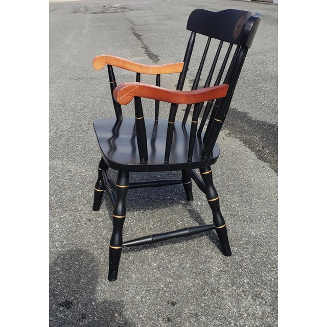 For sale is a University of Cincinnati Captain's chair with Satin black finish, made of Birch, gold screen printed...