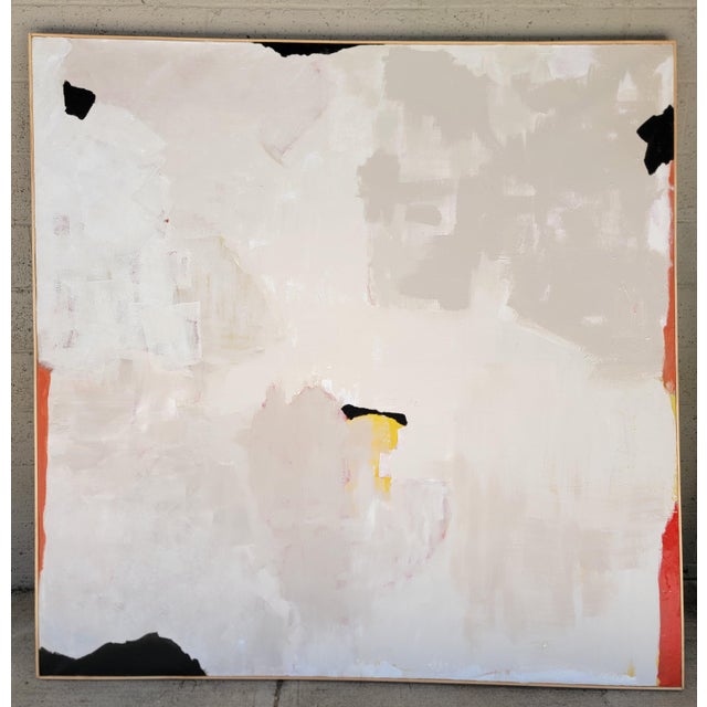 Large-Scale Modern Abstract Painting White Primary Color For Sale - Image 11 of 11