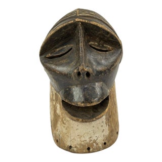 Early 20th Century Luba Kifwebe Monkey Mask For Sale