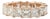 Men’s 10k Rose Gold 10.55ctw Princess Cut Diamond Eternity Band Ring, Size 9 For Sale