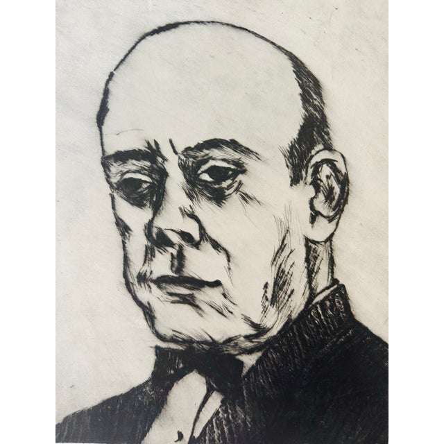 A rare signed etching by Oregon painter and printmaker LaVerne (Adeline) Krause (1924–1987), titled “FJPN (Francis J....