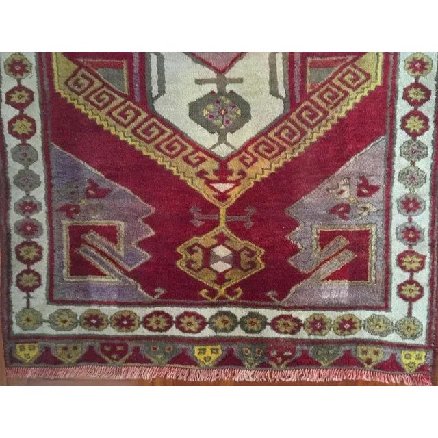 Textile Postmodern Caucasian Woolen Geometrical Rug, 1960 For Sale - Image 7 of 18