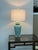 Asian Late 20th Century Jade Green Ceramic Table Lamp With Butterflies + Birds For Sale - Image 3 of 12
