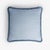 Early 21st Century White Light Blue with Light Blue Fringes Happy Linen Striped by LO DECOR for Lorenza Briola For Sale - Image 5 of 7