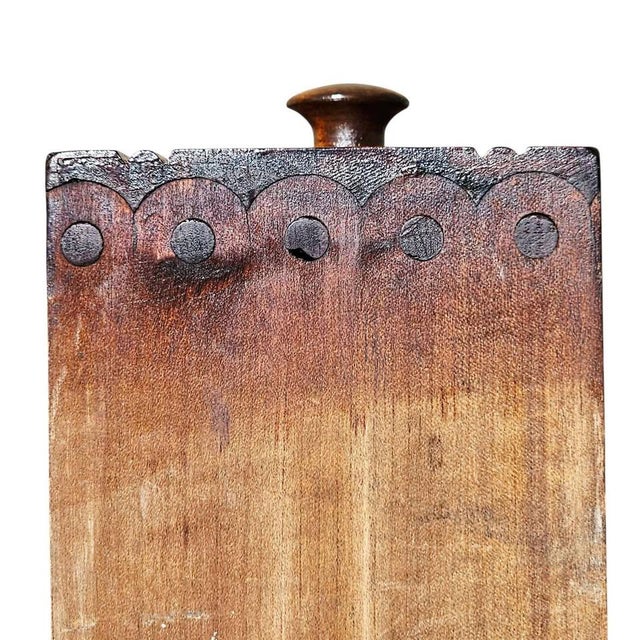 Late 19th Century Antique Victorian Cherry Fall-Front Secretary Desk / Bookcase (C. 1870-1890) For Sale - Image 5 of 9