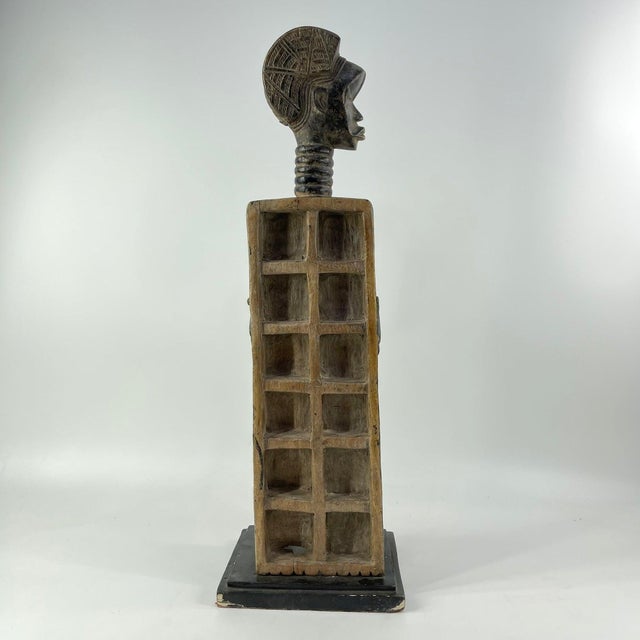 Early 20th Century Dan Female Figure Mancala Game Board on Custom Base For Sale In Denver - Image 6 of 11