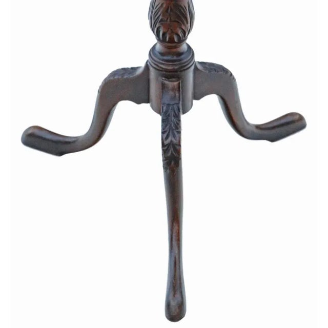 Antique Georgian Revival Wine or Side Table in Mahogany, 1910s For Sale - Image 4 of 6