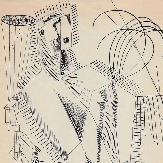 1953 Modern Figure by James Bone | Chairish