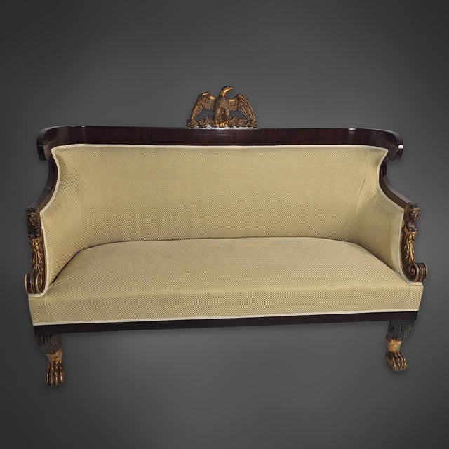 Viennese Biedermeier Sofa and Armchairs in Mahogany, 1810, Set of 3 For Sale - Image 18 of 18