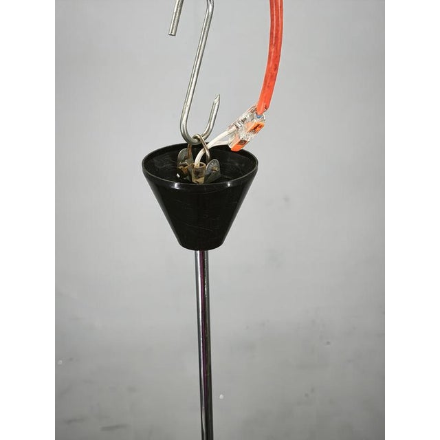 Black Austrian Textured Glass Pendant Light attributed to J.T. Kalmar, 1960s For Sale - Image 8 of 13
