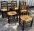 Mid-Century Modern Charlotte Perriand Style Rush Chair - Set of 6 For Sale - Image 3 of 9