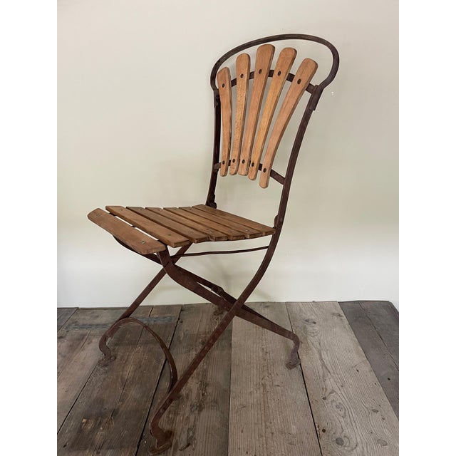 Antique Wrought Iron Chair, 1890s For Sale - Image 3 of 11