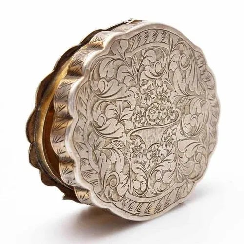 Silver Powder Case with Multicolored Enamel, 1890s For Sale - Image 6 of 7