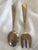 Vintage Siam Engraved Sterling Silver and Brass Serving Utensils Thailand For Sale - Image 9 of 9
