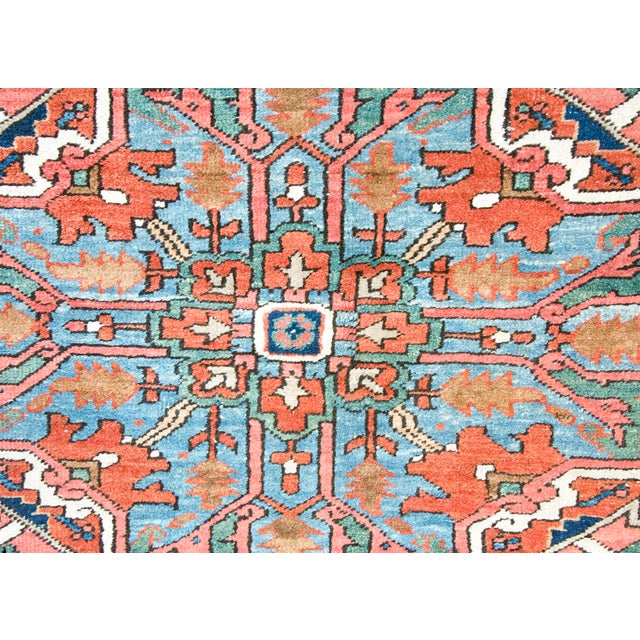 Early 20th Century Persian Heriz Rug For Sale - Image 9 of 14