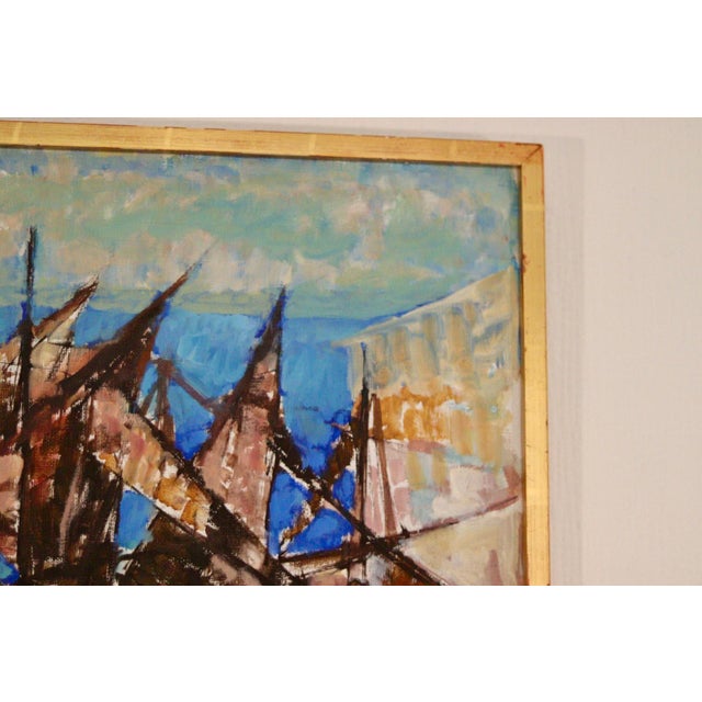 Lennart Andersson, Boats, 1959, Oil on Canvas, Framed For Sale - Image 14 of 18