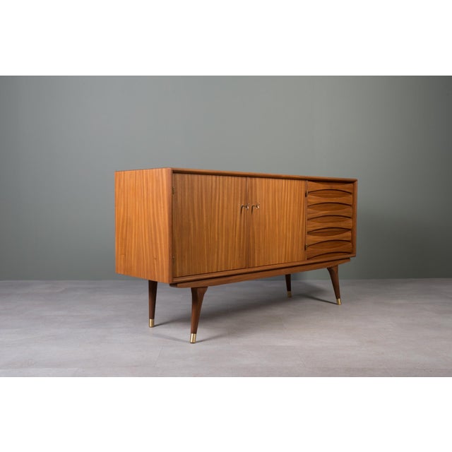 Wood Scandinavian Mid-Century Modern Sideboard in Teak by Sven Andersen For Sale - Image 7 of 15