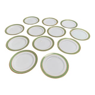 Mintons Stamped English Pottery Plates, Set of Twelve For Sale