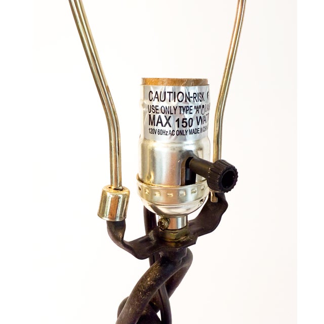 Mid 20th Century Mid-Century Brutalist Iron Chain Table Lamp in the Style of Franz West For Sale - Image 10 of 10