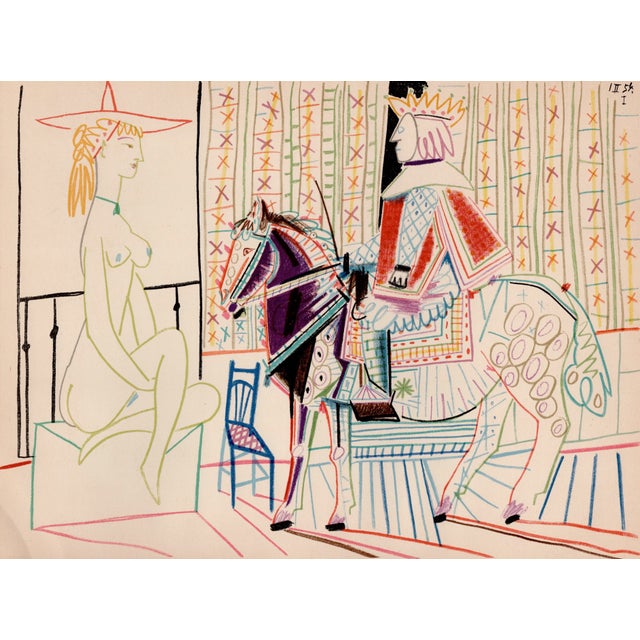 Pablo Picasso, The King, the Horse and the Courtesan, Nude, Lithograph, 1954 For Sale - Image 8 of 8