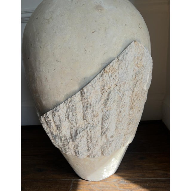 Stone Stone Floor Vase, 1980s For Sale - Image 7 of 10