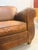 Mitchell Gold for Restoration Hardware Leather Club Chair Pair With Ottoman For Sale In Richmond - Image 6 of 12