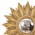Mid-Century Modern Vintage Sunburst Mirror in Gold Leaf Resin, 1960s For Sale - Image 3 of 18