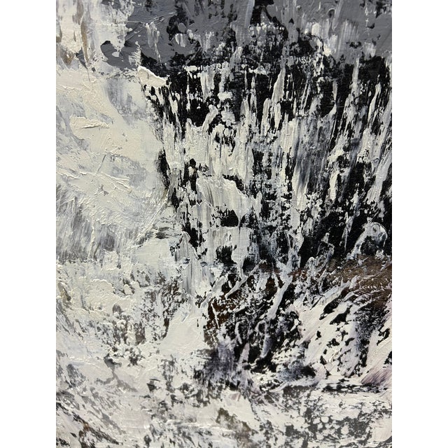 Monumental Abstract Painting With Heavy Impasto by Thomas George For Sale - Image 11 of 13