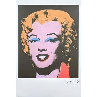 After Andy Warhol, Marilyn Monroe Black With Blonde Hair, 1980s, Lithograph For Sale