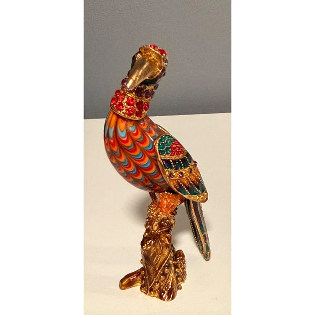 Rare 2006 Fitz And Floyd Guild Collection Jeweled Cleopatra Bird With Box This striking Cleopatra Bird figurine is a...