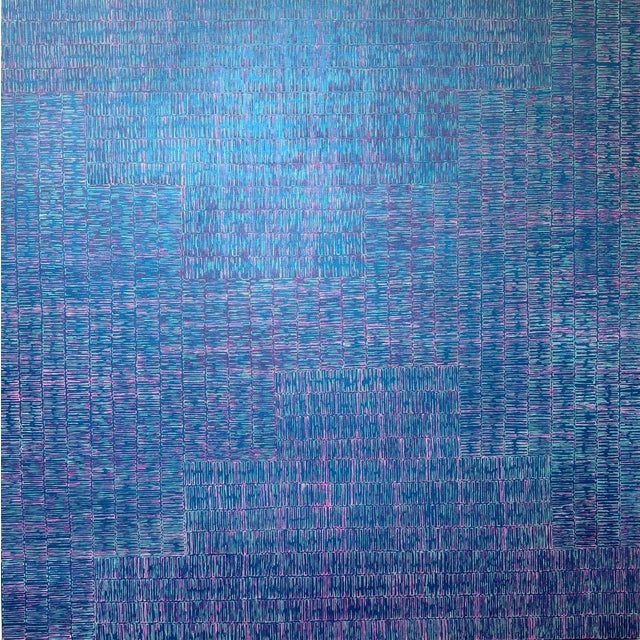 "Threading the Water Needle". Large Abstarct Oil Painting by Susan Bleakley For Sale