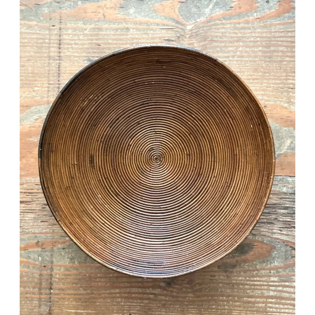 Vintage Pencil Reed Decorative Bowl For Sale - Image 11 of 12