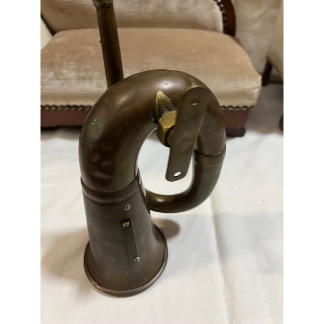 Metal 1970s Brass Horn, Made in England For Sale - Image 7 of 7