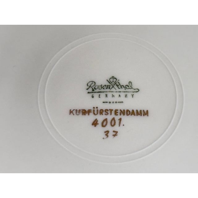 Modern Breakfast Plate Service by Hans-Theodor Baumann for Rosenthal, Germany, 1960s, Set of 6 For Sale - Image 3 of 5