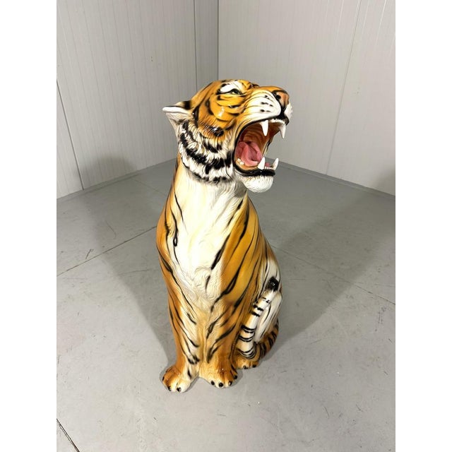 Large Ceramic Tiger, Italy, 1970s For Sale - Image 18 of 18