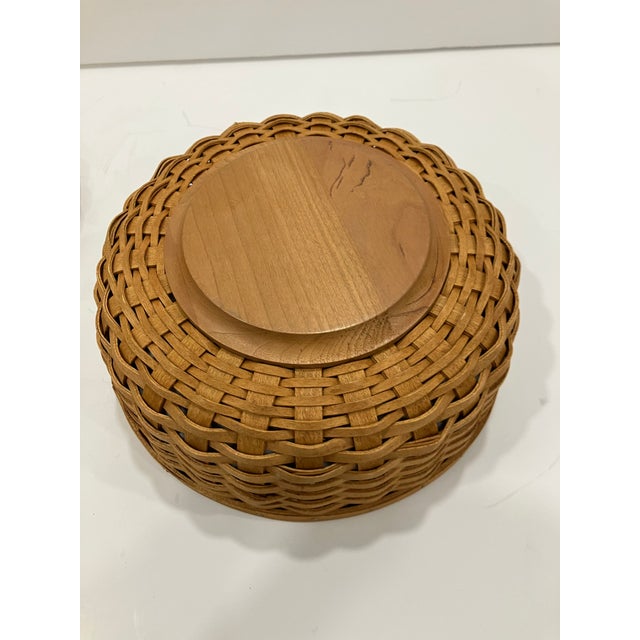 1990s Longaberger Basket For Sale - Image 5 of 7