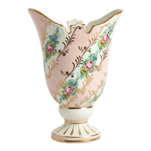 Vintage Italian Hand-Painted Majolica Vase