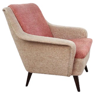 Two-Tone German Pink Armchair, 1950s For Sale