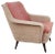 Two-Tone German Pink Armchair, 1950s For Sale
