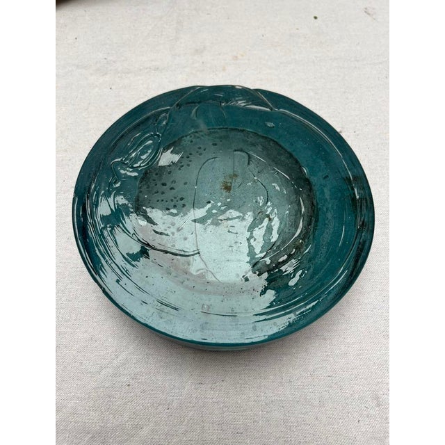 Mid 20th Century Vintage Art Glass Vessel or Ashtray For Sale - Image 5 of 9
