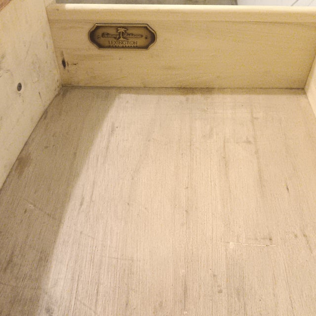 Mid 20th Century Tommy Bahama Lexington Home Bamboo and Wicker Side Table/Nightstand For Sale - Image 16 of 18