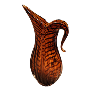 1970s Signed v. Nason Murano Art Glass Pitcher Authentic "Felicia"Technique-MCM Italy