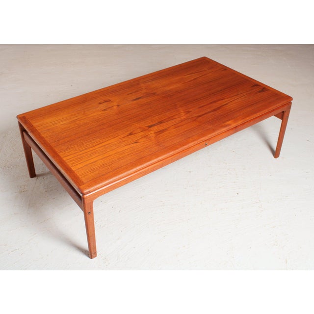 Wood Large Mid-Century Danish Teak Coffee Table from Trioh, 1960s For Sale - Image 7 of 11